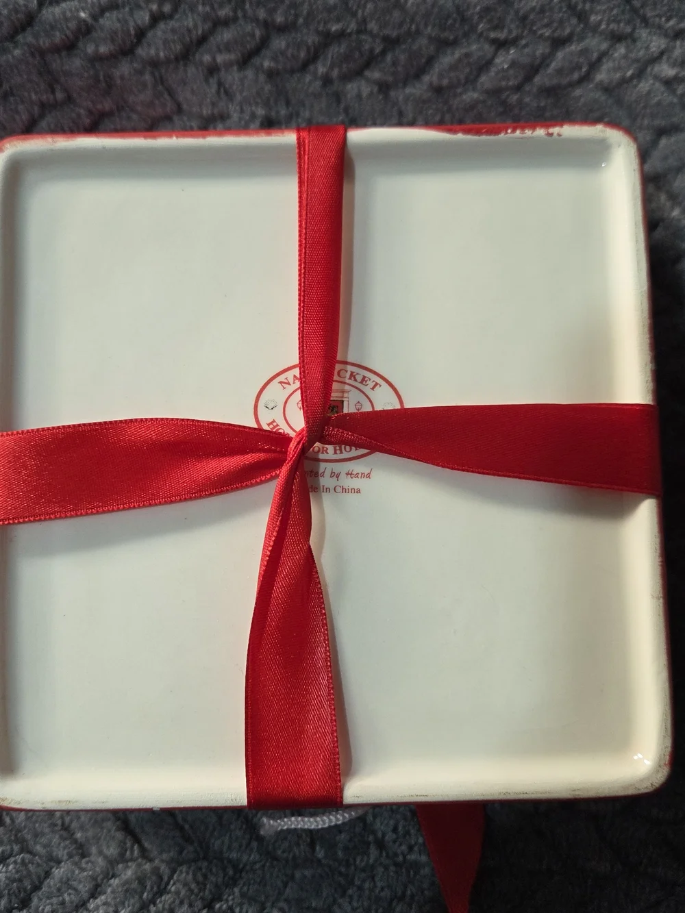Nantucket Home square ceramic
